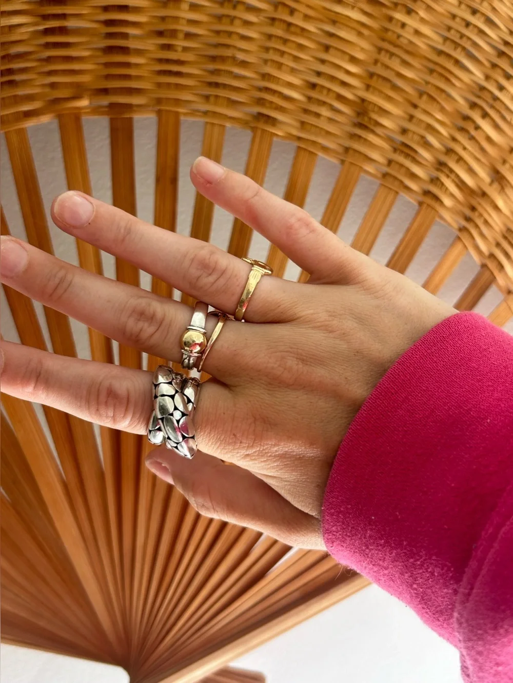 JOHN HARDY STERLING SILVER KALI PEBBLE CROSSOVER